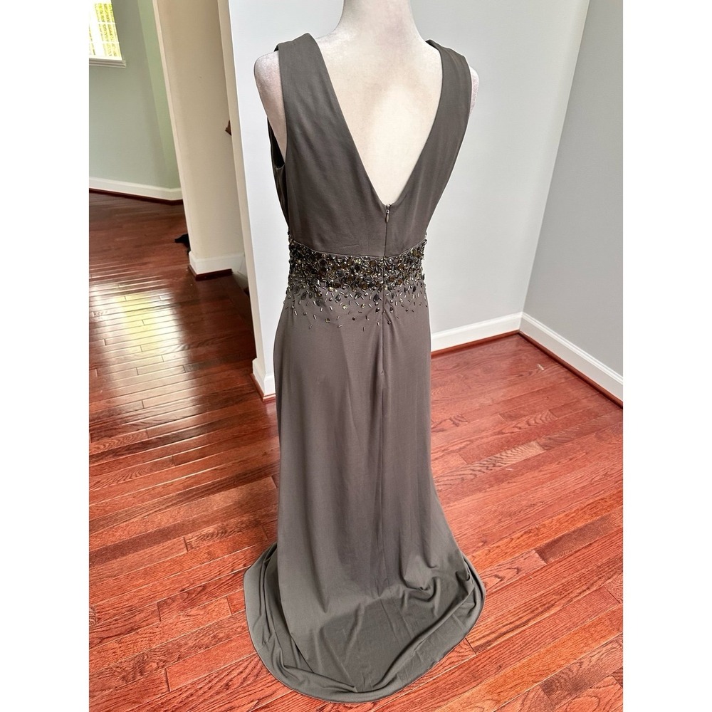 JS Boutique Beaded Embellished Feminine Ethereal Goddess Gown Dress Size 10 - Picture 6 of 12